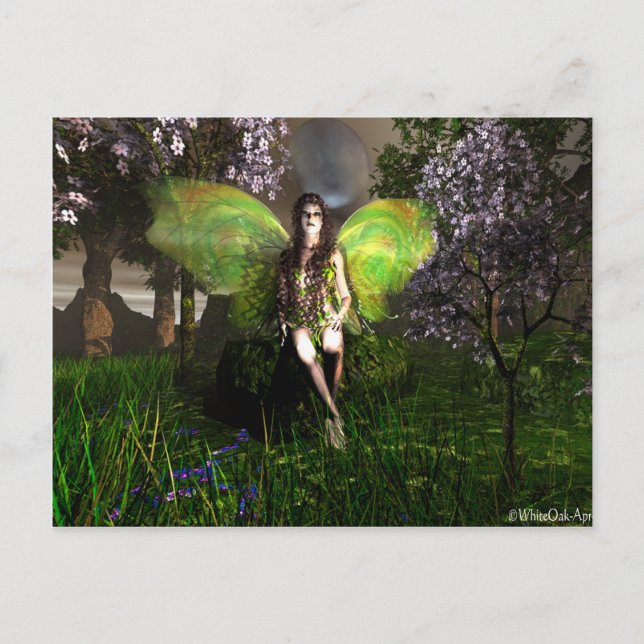 Fairy Vineglitter Vykort (Framsida)
