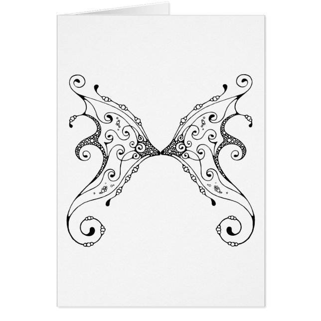 Fairy Vingar Hälsningskort (Framsidan)