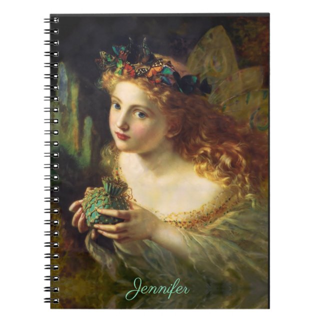 Fairy Vingar personalize Namn Sophie Andersson Anteckningsbok (Framsidan)
