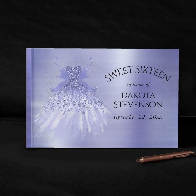 Fairy Vinge Lavender Gown | Lila Iridescent Sheen Gästböcker (Skapare uppladdad)