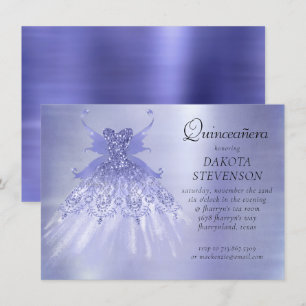 Fairy Vinge Lavender Gown Lila Iridescent Sheen Inbjudningar