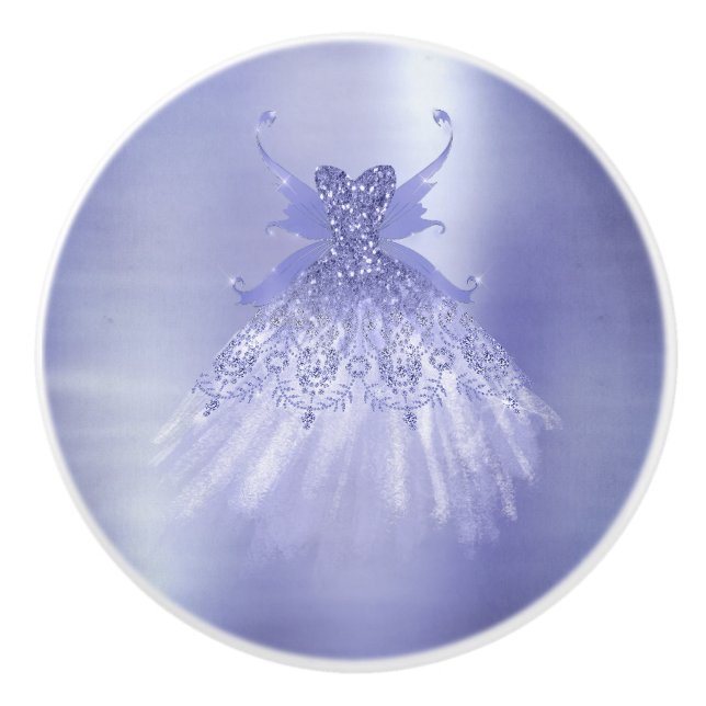 Fairy Vinge Lavender Gown | Lila Iridescent Sheen Knopp (Framsidan)