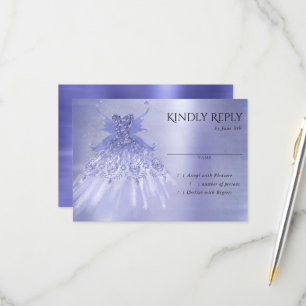 Fairy Vinge Lavender Gown Lila Iridescent Sheen OSA Kort