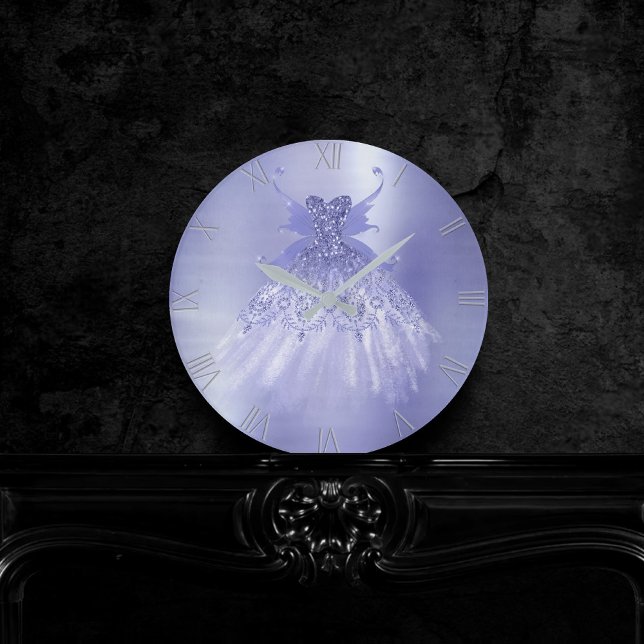 Fairy Vinge Lavender Gown | Lila Iridescent Sheen Rund Klocka (Skapare uppladdad)