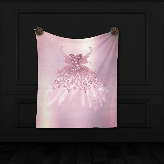 Fairy Vinge Mauve Gown | Luxurious Dusty Rosa Shee Fleecefilt (Skapare uppladdad)