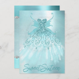 Fairy Vinge Mint Gown | Luxe Pearl Grönt Aqua Shee Inbjudningar