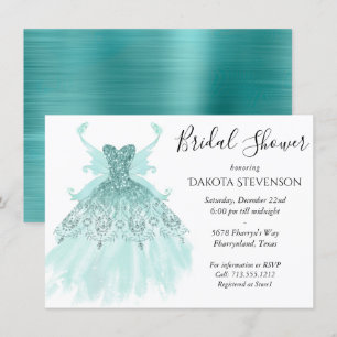 Fairy Vinge Mint Gown   Luxe Pearl Grönt Aqua Shee Inbjudningar