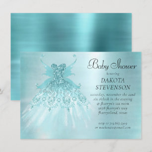 Fairy Vinge Mint Gown   Luxe Pearl Grönt Aqua Shee Inbjudningar