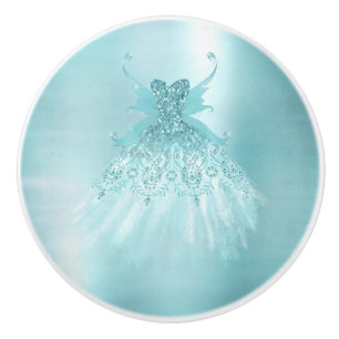 Fairy Vinge Mint Gown Luxe Pearl Grönt Aqua Shee Knopp