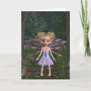 Fairy Violet - gratulationskort Kort