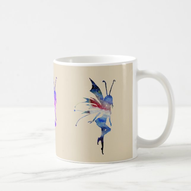 Fairy Watercolor Art Classic White Mugg (Höger)