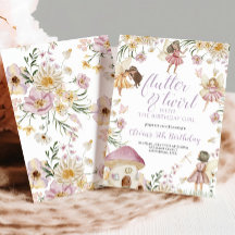 Fairy wildblomma födelsedag