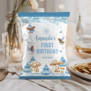 Fairy Winter Garden Birthday Chip Bag Wrapper Reklamblad