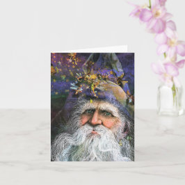 Fairy Wizard Fantasy Art Greeting Card Kort