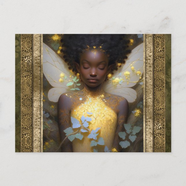 Fairy Woman Fantasy Art Vykort (Framsida)