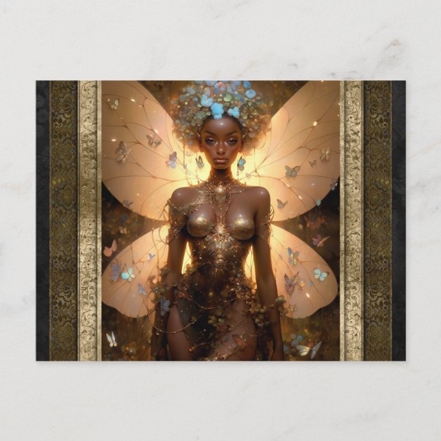 Fairy Woman Fantasy Art Vykort (Framsida)