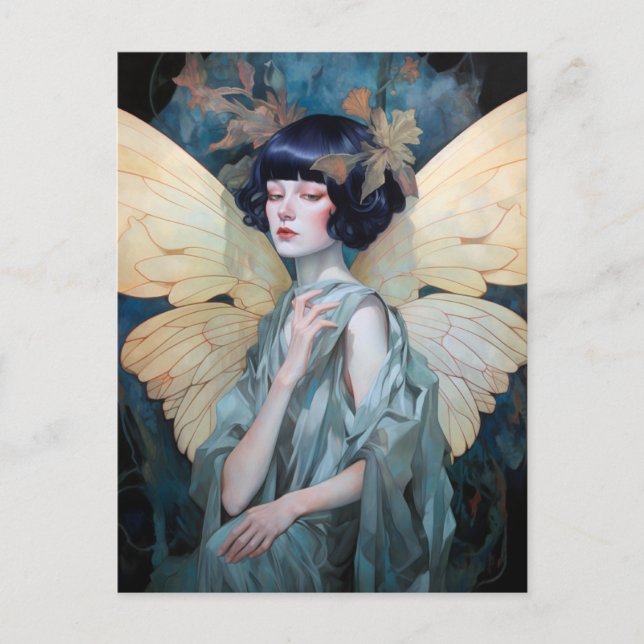 Fairy Woman Fantasy Art Vykort (Framsida)