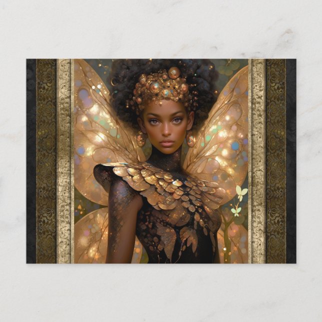 Fairy Woman Fantasy Art Vykort (Framsida)