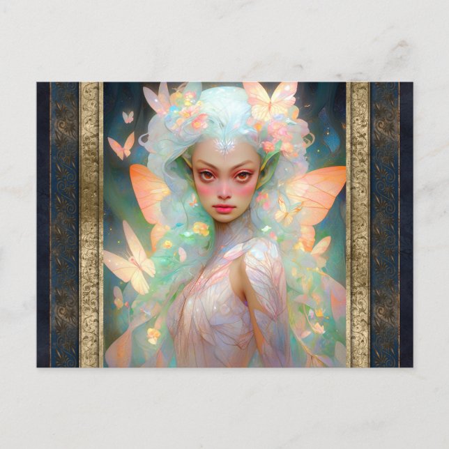 Fairy Woman Fantasy Art Vykort (Framsida)