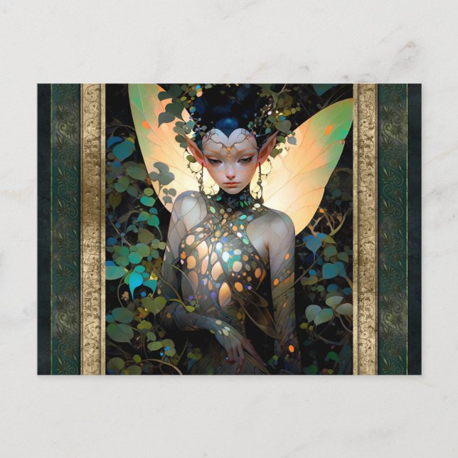 Fairy Woman Fantasy Art Vykort (Framsida)