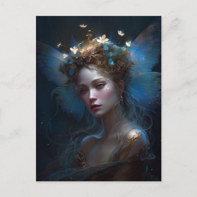 Fairy Woman Fantasy Art Vykort (Framsida)