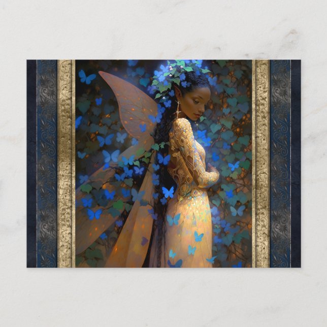 Fairy Woman Fantasy Art Vykort (Framsida)