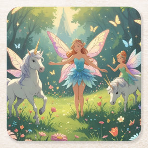Fairy Wonderland Collection Underlägg Papper Kvadrat