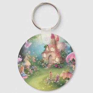 Fairy Wonderland-partiförmån Nyckelring