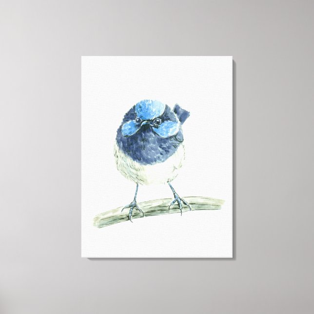 Fairy wren canvastryck (Framsida)