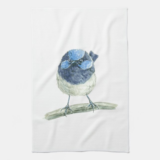 Fairy wren kökshandduk (Vertikal)