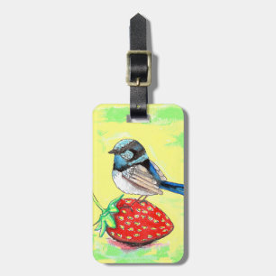 Fairy Wren Painting Bagagebricka