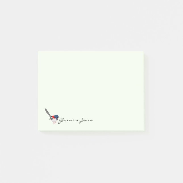 Fairy Wren Post-it Block (Framsida)