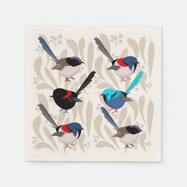 Fairy Wrens Pappersservett (Framsidan)