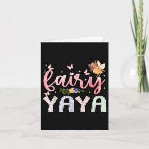 Fairy Yaya Magic Blommigt Birthday Girl Fairytale Kort