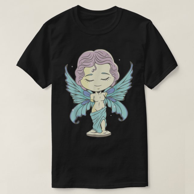 Fairycore Aesthetic Chibi Fairy Venus De Milo Stat T Shirt (Design framsida)
