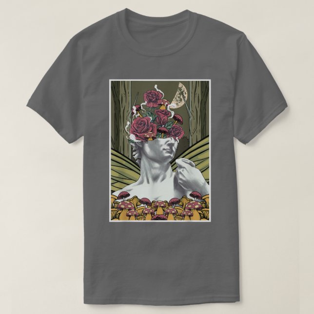 Fairycore Aesthetic David by Michelangelo Ro Mu T Shirt (Design framsida)