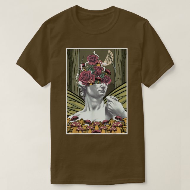 Fairycore Aesthetic David by Michelangelo Ro Mu T Shirt (Design framsida)