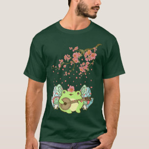 Fairycore Aesthetic Fairy Frog Spela Banjo Cherr T Shirt