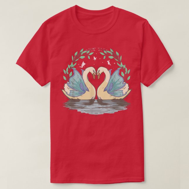 Fairycore Aesthetic Fairy Grunge Anka Goose Geese T Shirt (Design framsida)