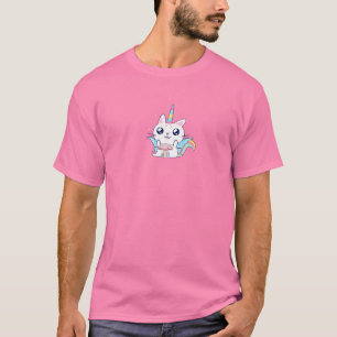 Fairycore Aesthetic Fairy Kawaii Unicorn Cat and M T Shirt