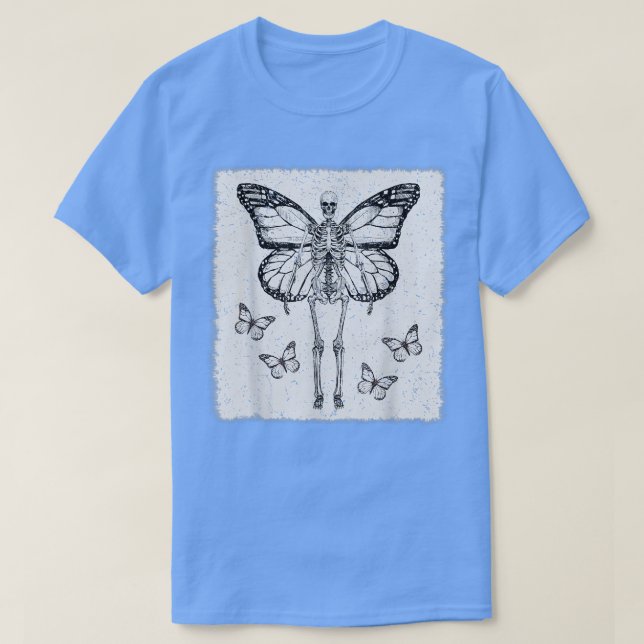 Fairycore Aesthetic Goth Funny Gothic Skeleton Fai T Shirt (Design framsida)