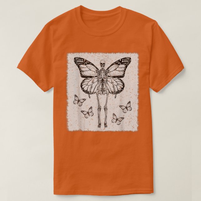 Fairycore Aesthetic Goth Funny Gothic Skeleton Fai T Shirt (Design framsida)