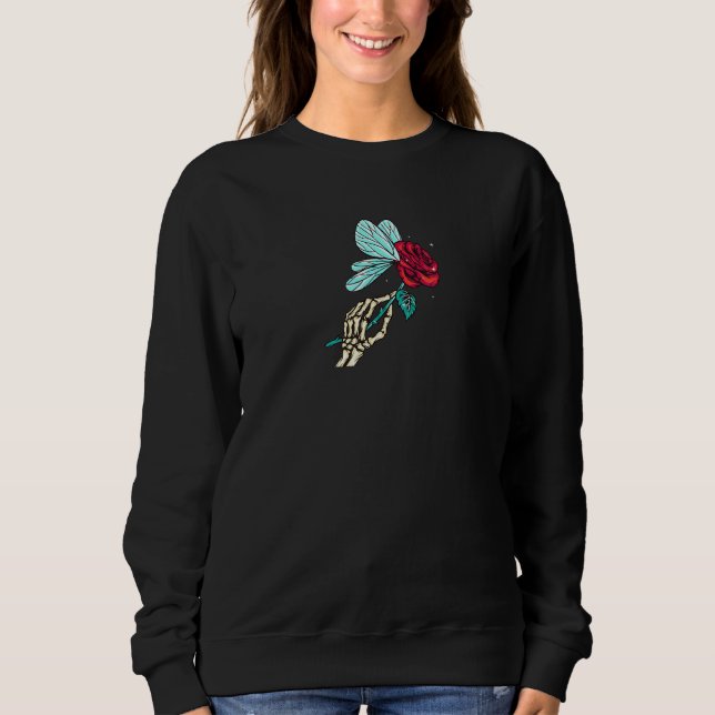 Fairycore Aesthetic Ro Skeleton Fairy Core Grung T Shirt (Framsida)