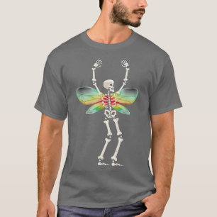 Fairycore Aesthetic Skeleton Fairycore Grunge Goth T Shirt