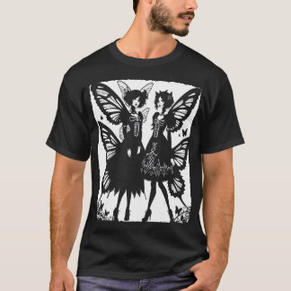 Fairycore Aesthetics Skeleton Fairy Goth Gothic Gi T Shirt