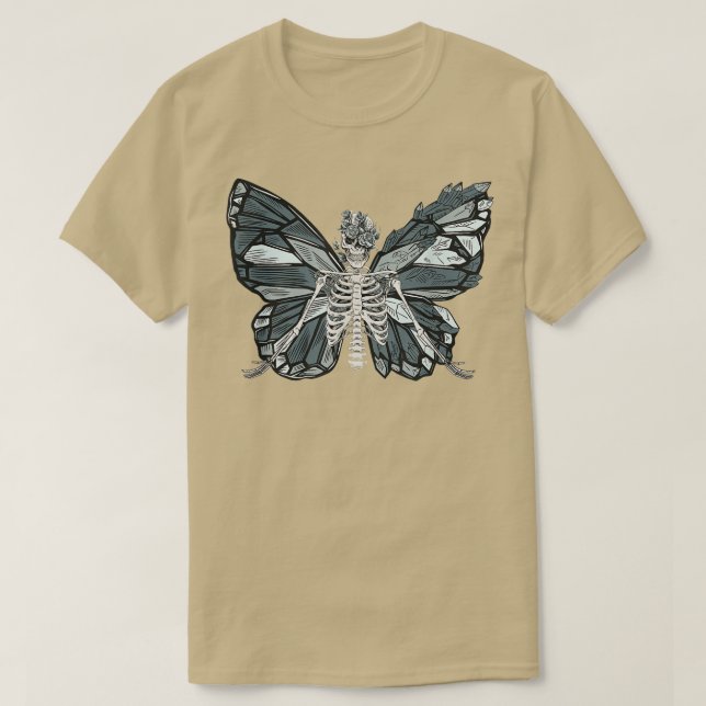 Fairycore Älvors Skeleton Mörk Grunge Kinderhora T Shirt (Design framsida)