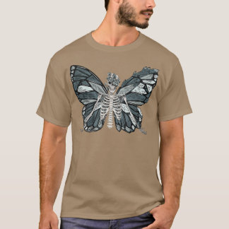 Fairycore Älvors Skeleton Mörk Grunge Kinderhora T Shirt