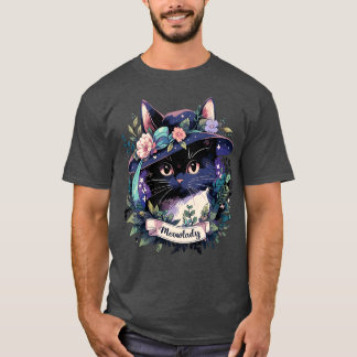 Fairycore Cat Gifts Girls Womens MeowLady Cat T Shirt