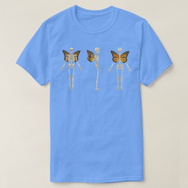 Fairycore Faecore Fairy Grunge Skeleton Monarch Bu T Shirt (Design framsida)