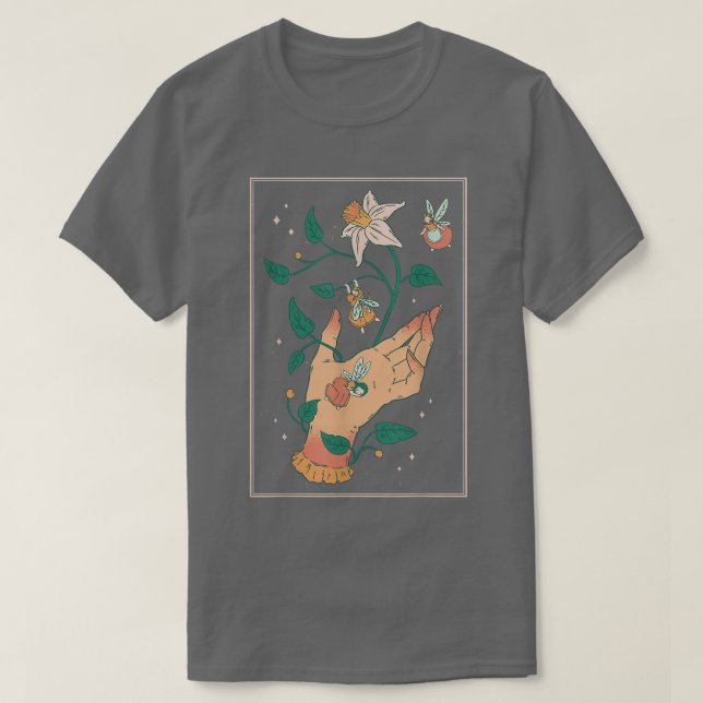 Fairycore Faecore Fairywave Magic Fairy Fantasy Gr T Shirt (Design framsida)
